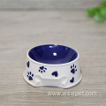 Wholesale Custom Logo Ceramic Pet Cat Dog Bowls